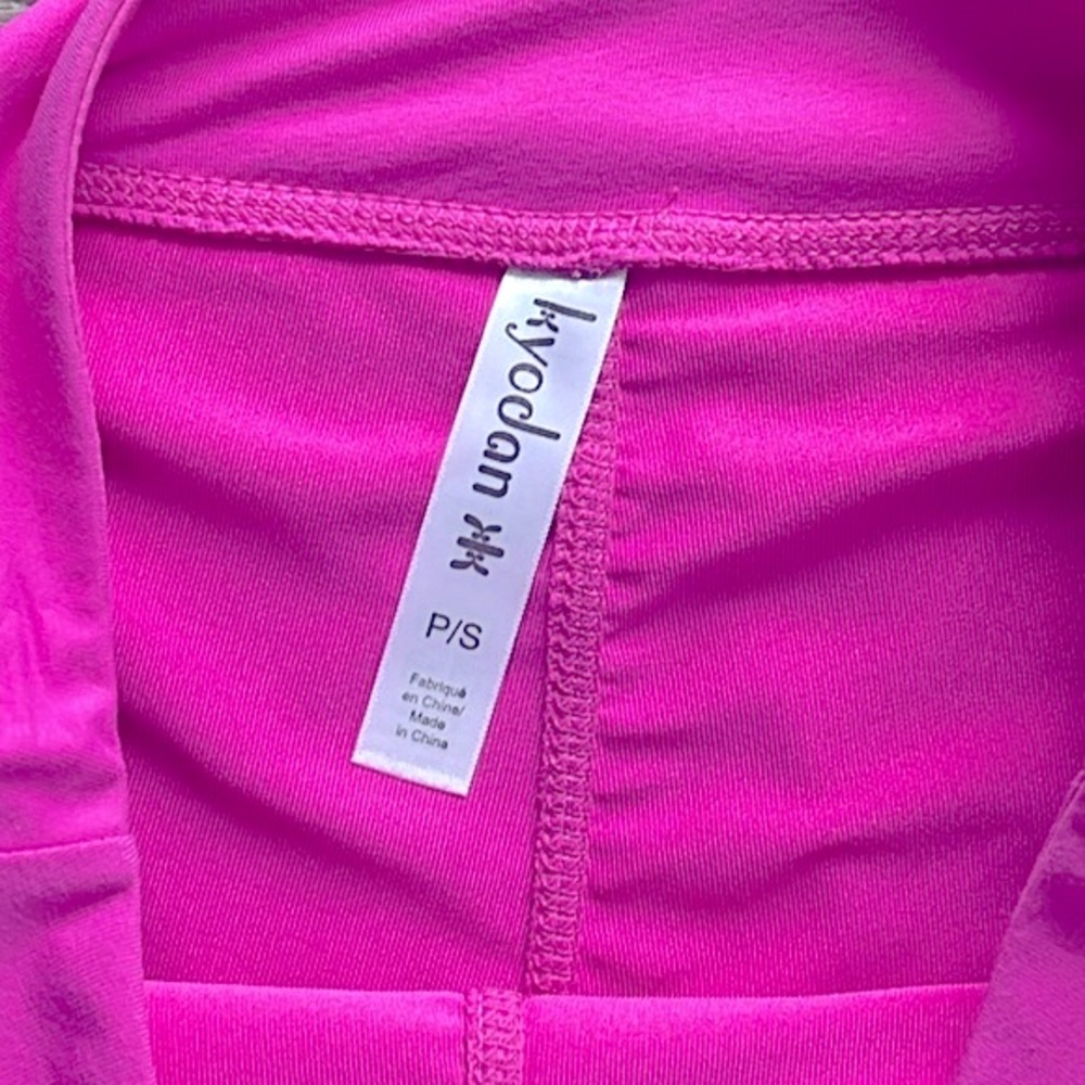 Kyodan Tennis/Athletic Pleated Mesh Ruffled Hot Pink Skirt/ Skort Pink Shorts S - Picture 4 of 5